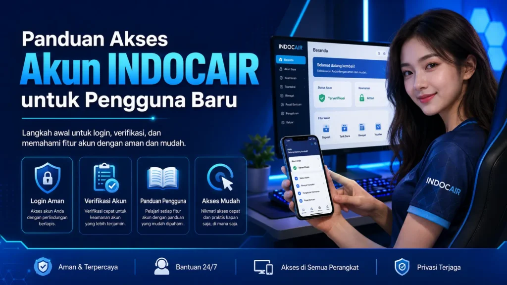 Panduan akses akun INDOCAIR untuk pengguna baru dengan langkah keamanan digital