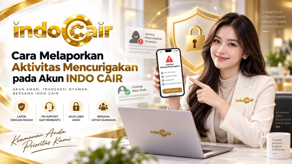 Cara melaporkan aktivitas mencurigakan pada akun INDO CAIR