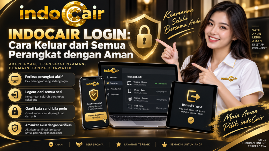 INDOCAIR LOGIN cara keluar dari semua perangkat dengan aman
