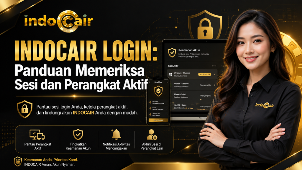 INDOCAIR LOGIN panduan memeriksa sesi dan perangkat aktif untuk keamanan akun