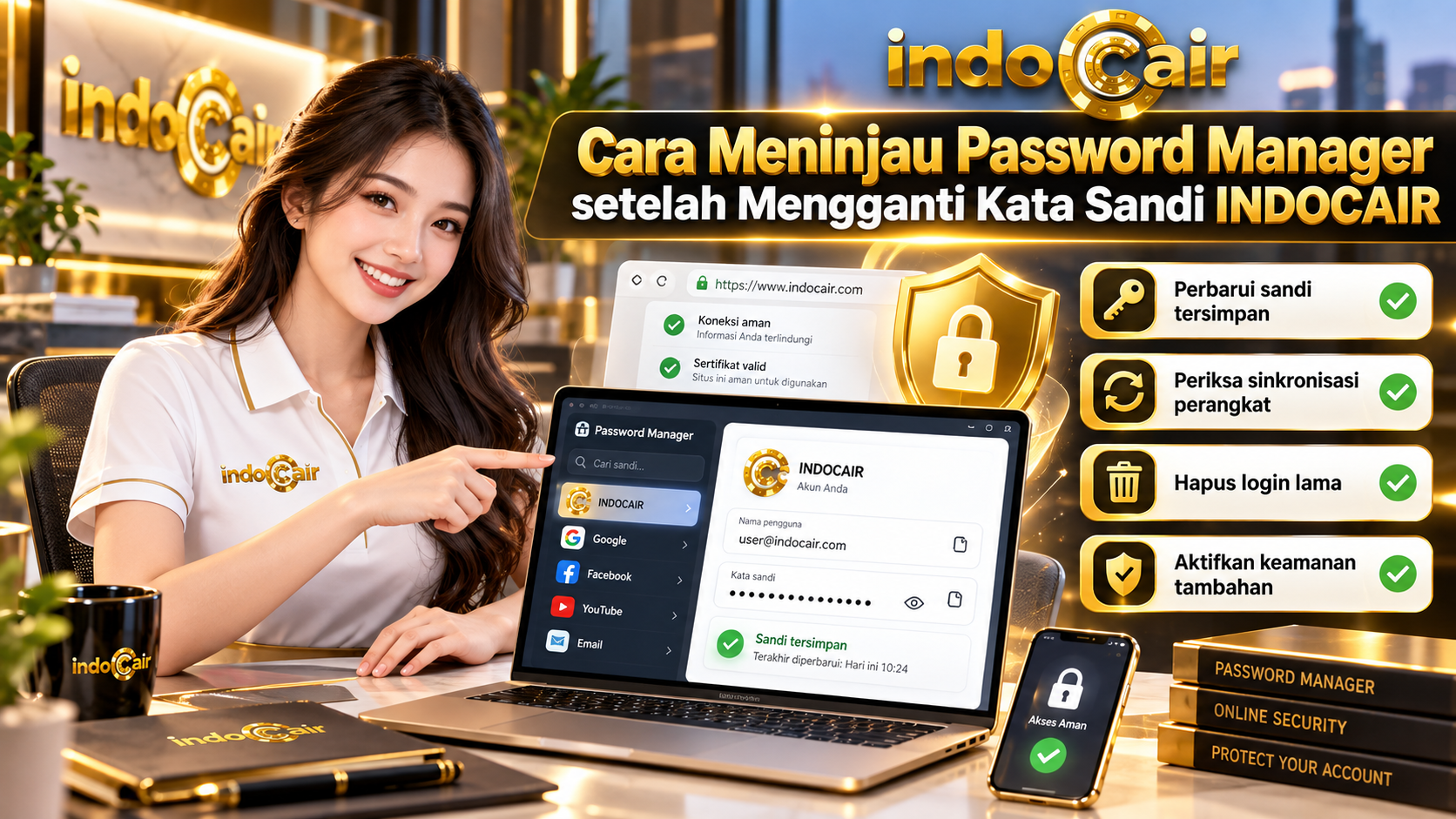 Cara Meninjau Password Manager setelah Mengganti Kata Sandi INDOCAIR