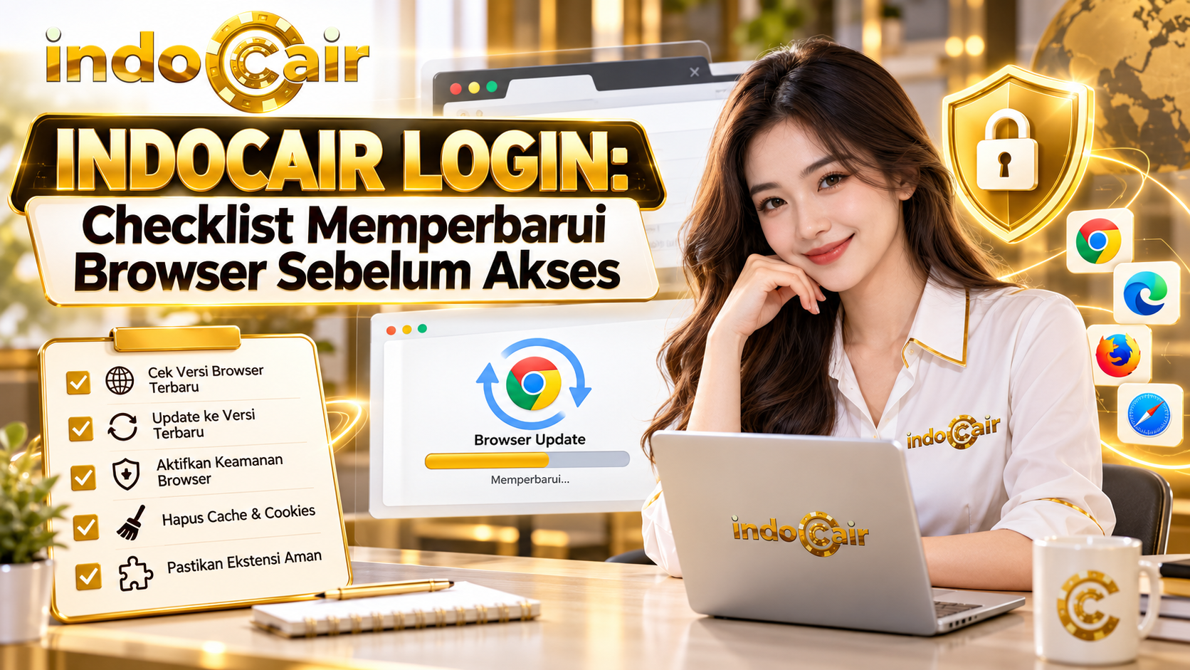 INDOCAIR LOGIN: Checklist Memperbarui Browser Sebelum Akses